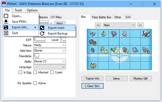 Project Pokemon Save Editor Ds Download And Play