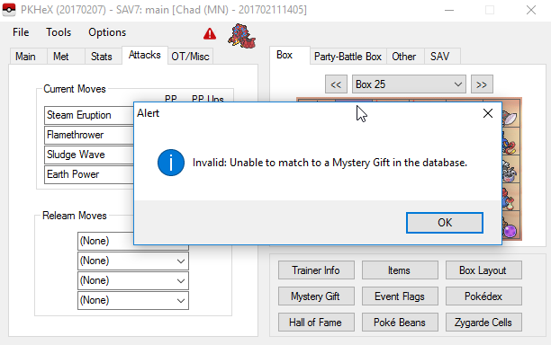Pkhex Mystery Gift Database