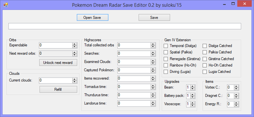 More information about "Pokemon Dream Radar Save Editor"