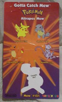 Pokemon Red Blue Yellow Sticker Sheet Toys R Us Promo Event 1999 Gotta  Catch Mew