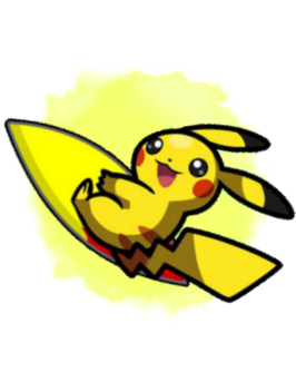 0163 ORAS - オンライン (Online) Pikachu Fly and Surf (JPN)