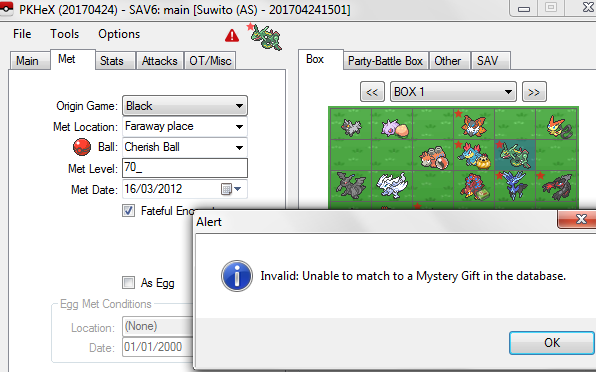 Pkhex Legality Check Missing Event Pokemon Legality Project