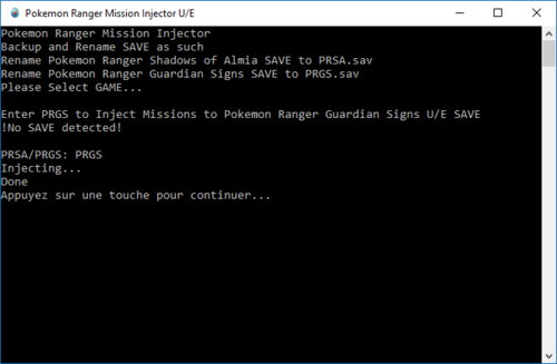 More information about "Pokémon Ranger Mission Injector"