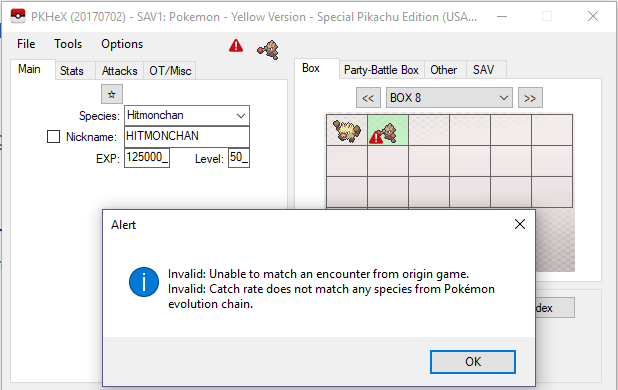 Pkhex Unable To Match An Encounter From Origin Game Berbagi Game
