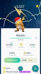 Raichu (X'mas Hat)