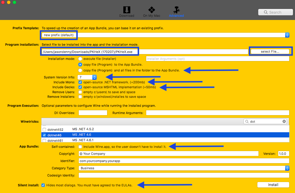 Inform users. TSREADER. Silent install Helper. Winetricks.