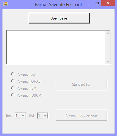 Partial Savefile Fix Tool Save Editing Project Pokemon Forums
