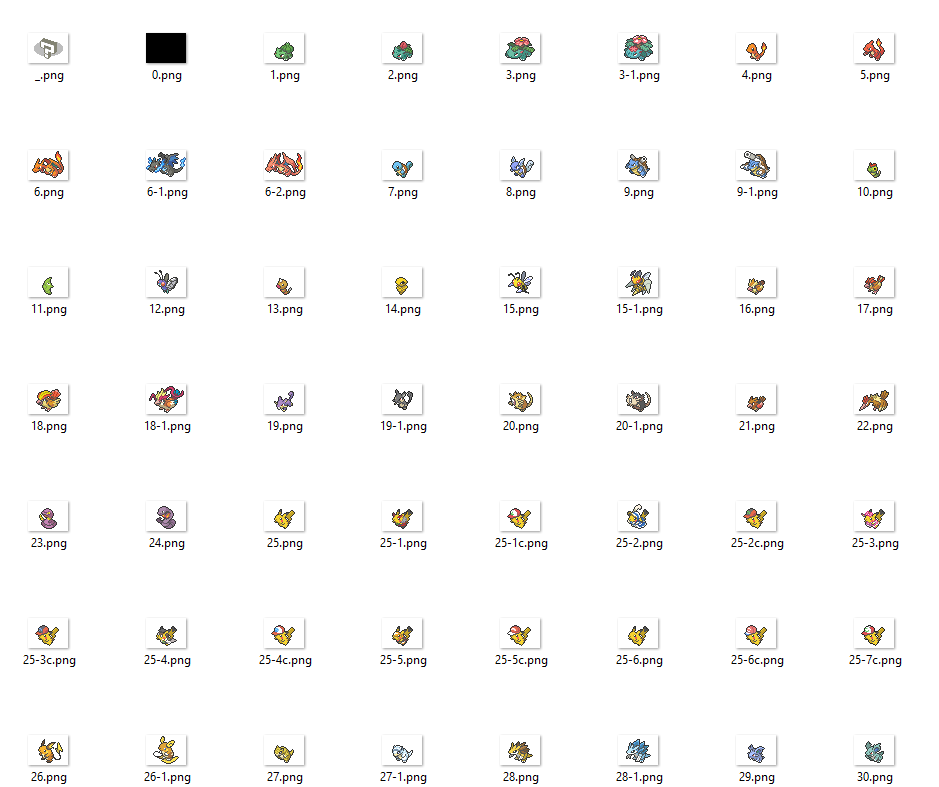 Pokemon Sm And Usum Pokemon Mini Icon Sprites Image Assets Project Pokemon Forums