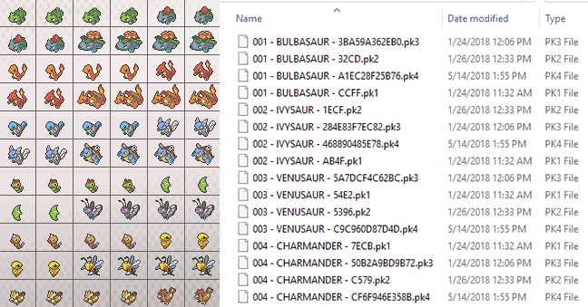 Pokémon Natures, Pokémon Database
