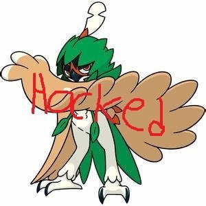 More information about "Shiny Decidueye with HACKED name!"