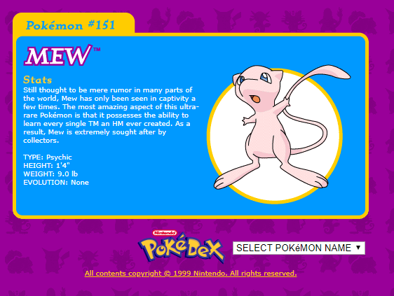 Classic: Toys R Us Mew - English - Project Pokemon Forums