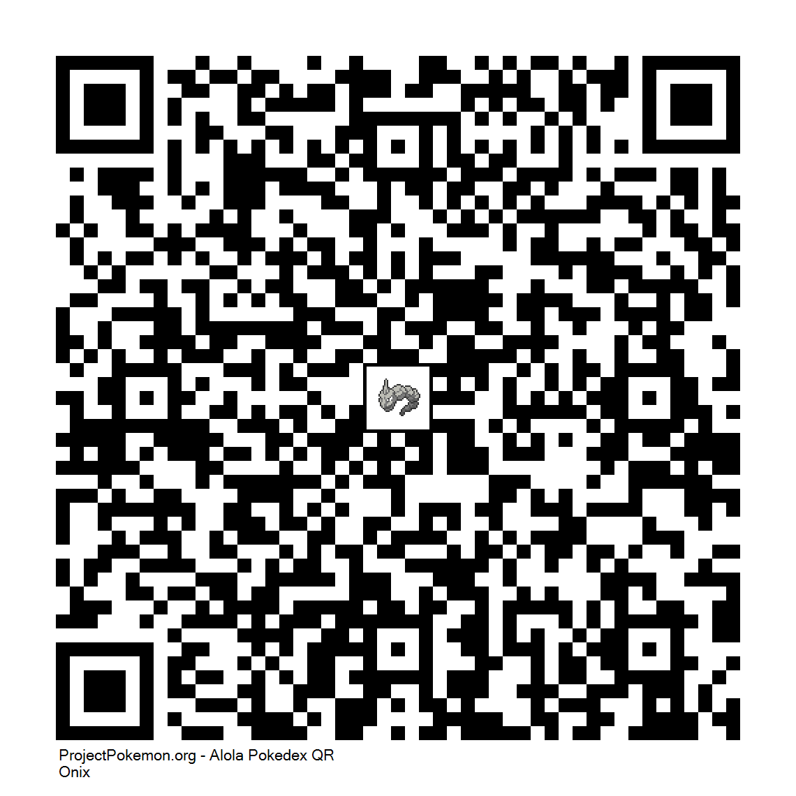095 - Onix.png - Generation 7 - QR Codes - Project Pokemon Forums