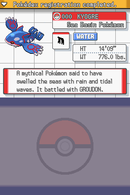 Kyogre  Pokédex