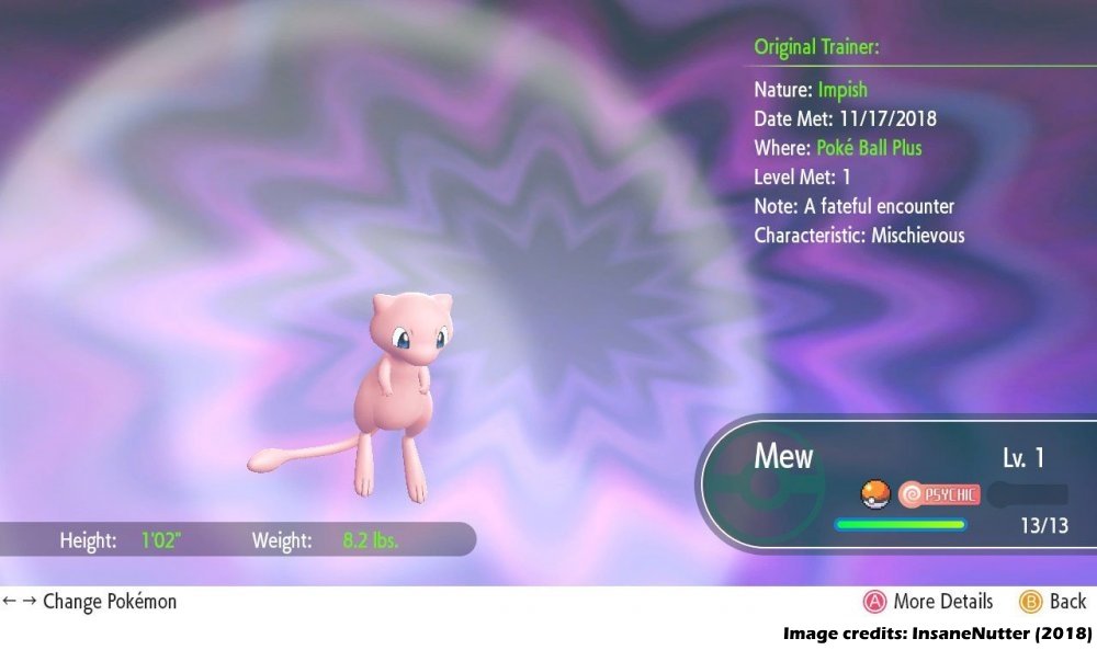 Poké Ball Plus Mew - Sword & Shield - Project Pokemon Forums