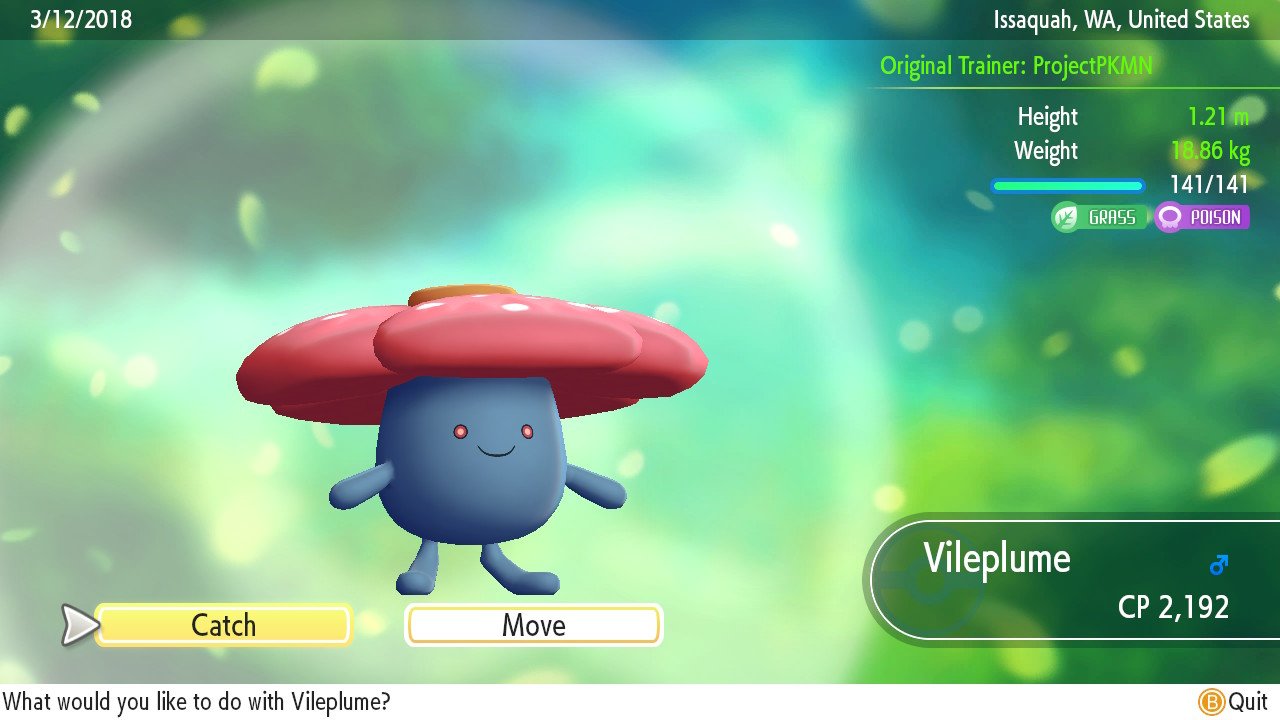 045 Vileplume Go Park Living Dex Project Pokemon Forums