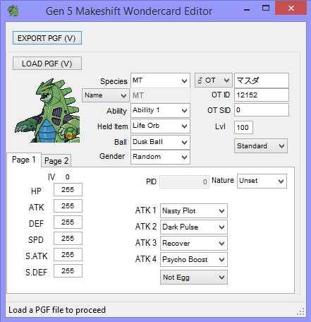 Makeshift Wonder Card Editor (Gen 5) - Files compatible w/ Saves - Project  Pokemon Forums