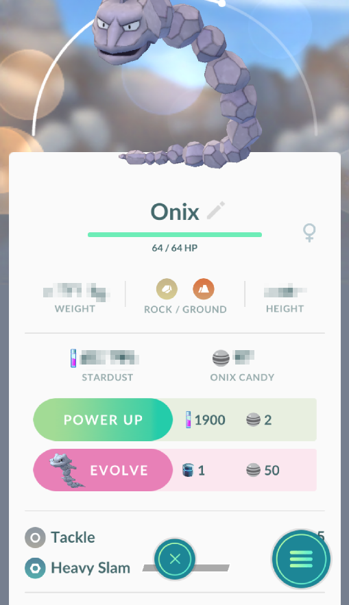 095 - Onix - Go Park: Living Dex - Project Pokemon Forums