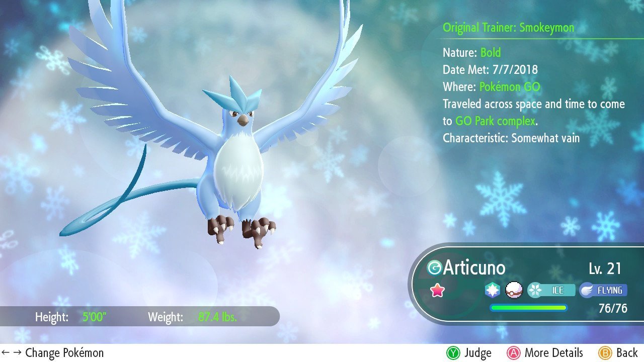 Shiny Articuno Found On Our First Shiny Hunt  Pokemon Let's Go Pikachu  Extreme Shiny Living Dex 
