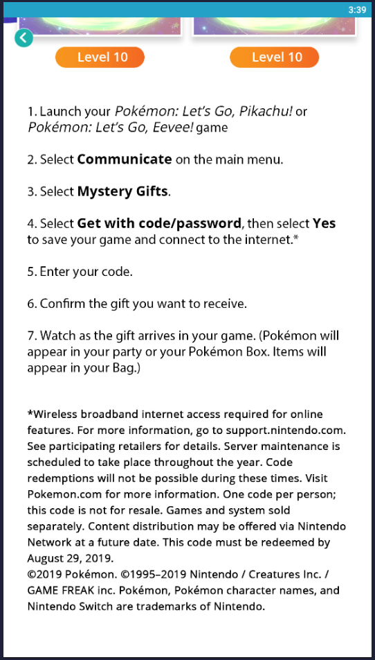 Pokemon Mystery Gift Codes 2019