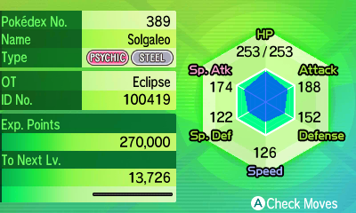 Shiny Solgaleo Or Shiny Lunala PAL Code Pokemon - Depop