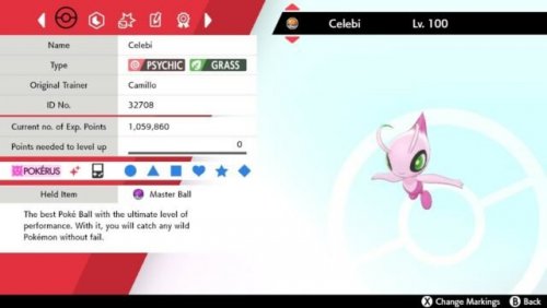 More information about "Celebi (Sword and Shield) Legal"