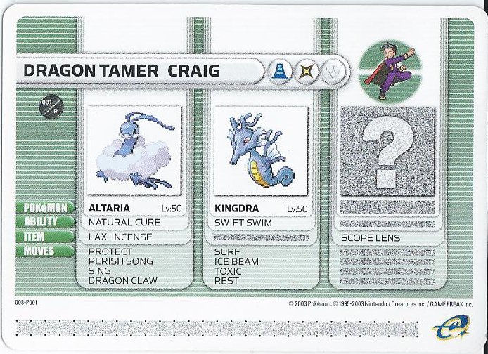 e-Card Trainers - English - Project Pokemon Forums