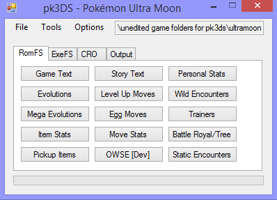 Pk3ds Xy Oras Rom Editor And Randomizer Rom 3ds Research And Development Project Pokemon Forums