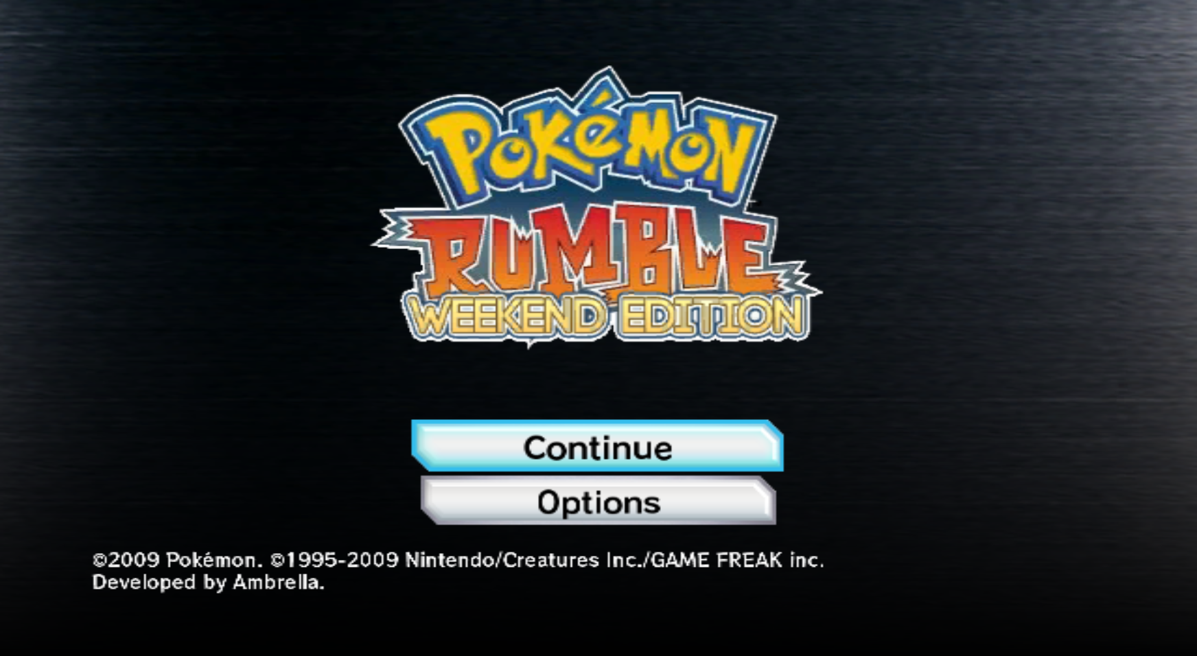 More information about "Pokemon Rumble: Weekend Edition"