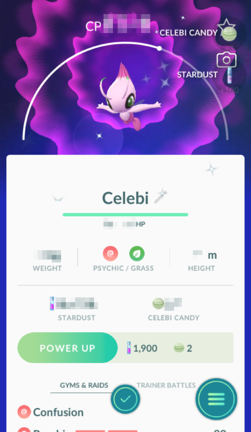 Celebi Pokemon Go