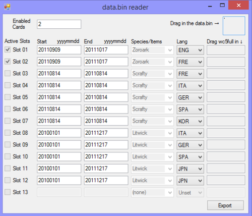 More information about "Data.bin reader and wc5full injector"