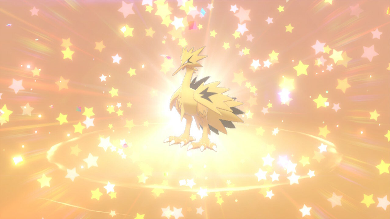 LF: shiny galarian Zapdos(must be from the event) FT: shiny