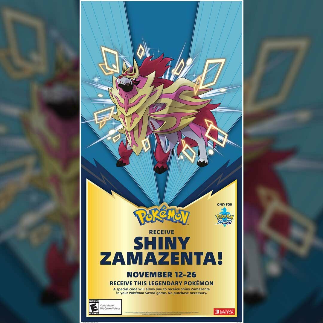 Shiny Zamazenta Event (Gen 8)