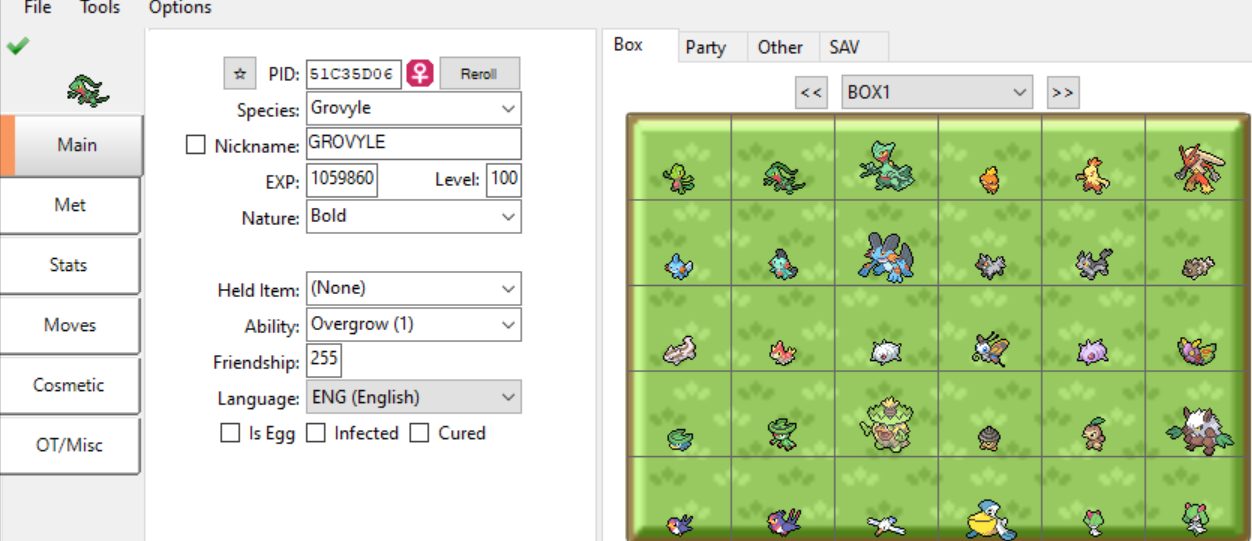 Checklist for all shiny Pokemon available as of February 28, 2019