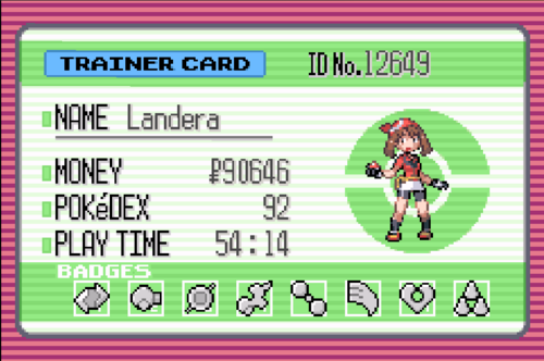 More information about "Pokemon Sapphire - Landera save file"