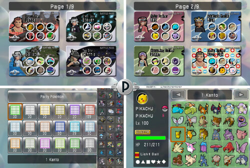 More information about "Pokemon Battle Revolution Complete Savefile All Fully Evolved Pokemon Competitive Builds + Little Cup + Custom Passes for Iconic Trainers"